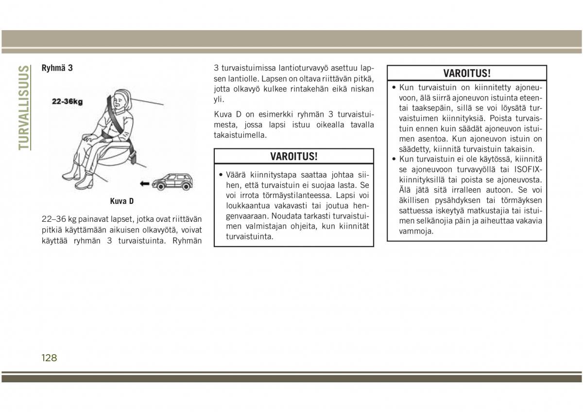 Jeep Compass II 2 omistajan kasikirja / page 130