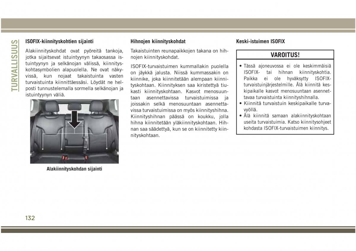 Jeep Compass II 2 omistajan kasikirja / page 134