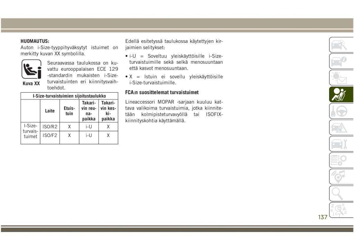 Jeep Compass II 2 omistajan kasikirja / page 139