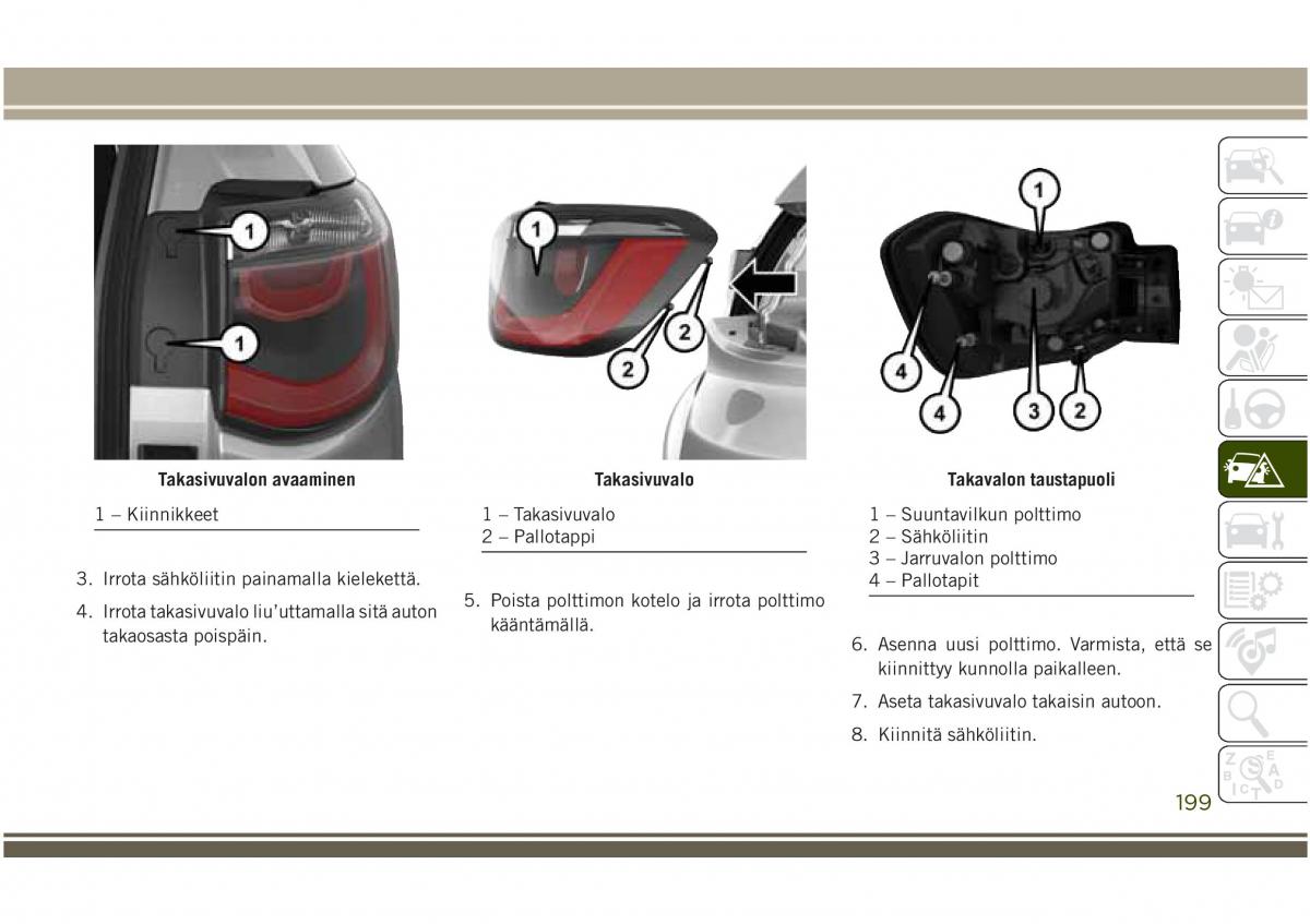 Jeep Compass II 2 omistajan kasikirja / page 201