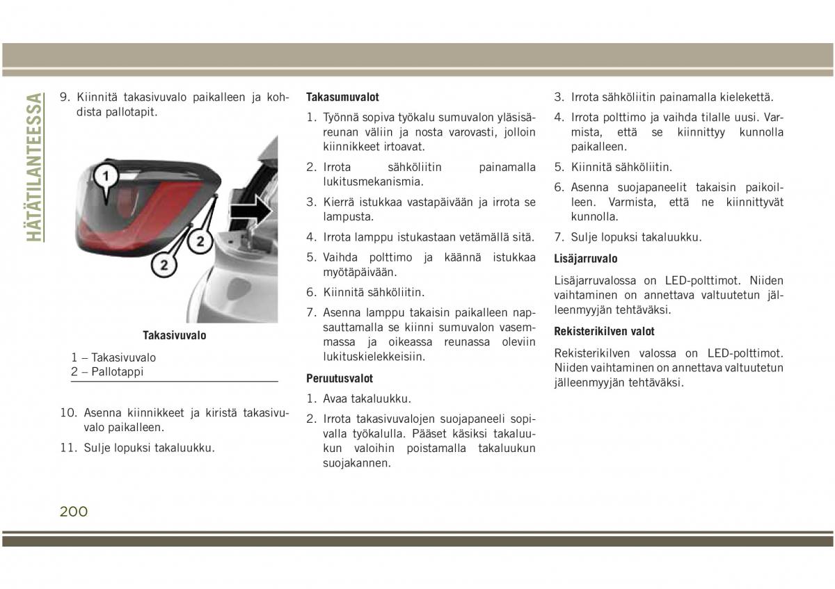 Jeep Compass II 2 omistajan kasikirja / page 202