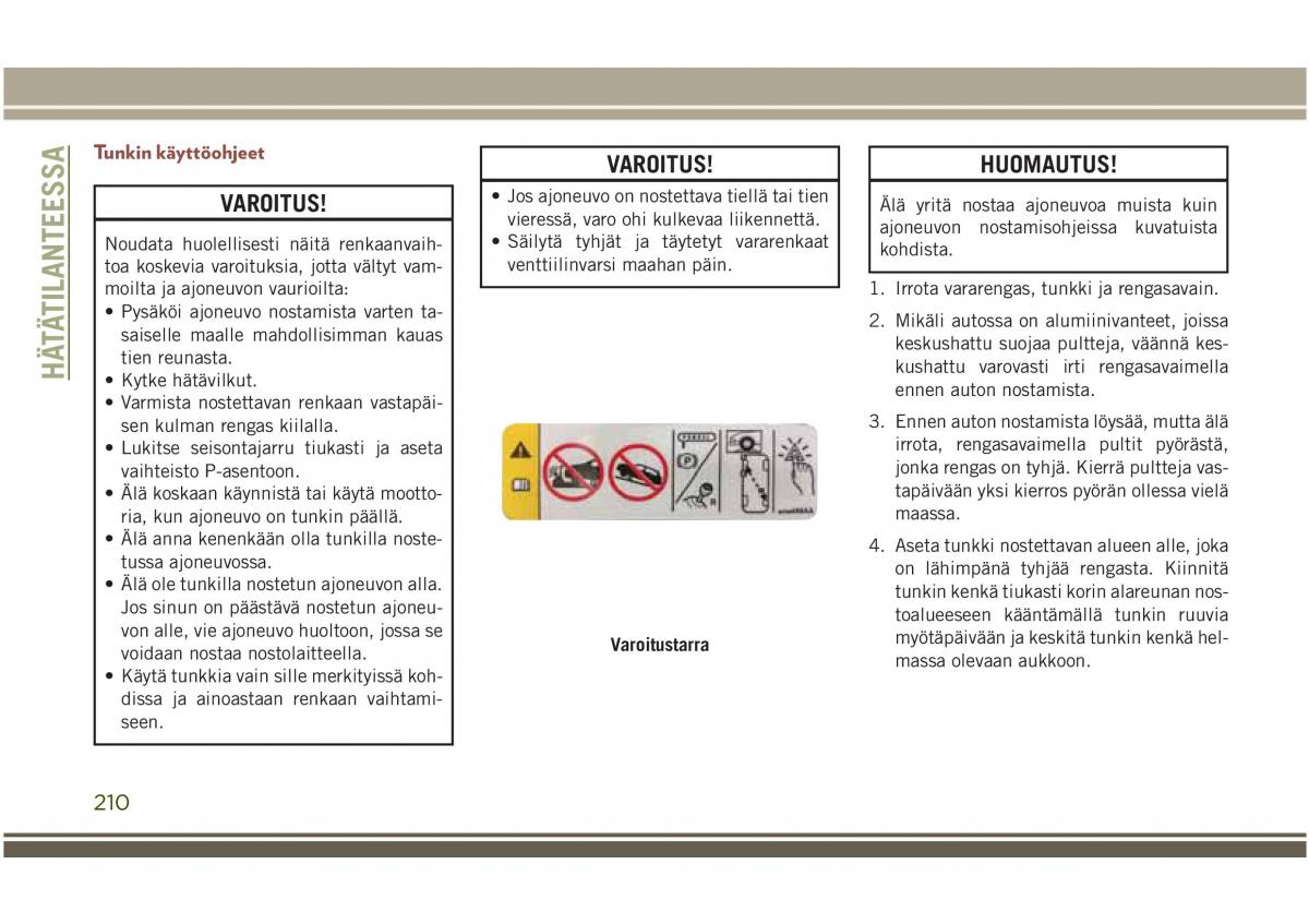 Jeep Compass II 2 omistajan kasikirja / page 212