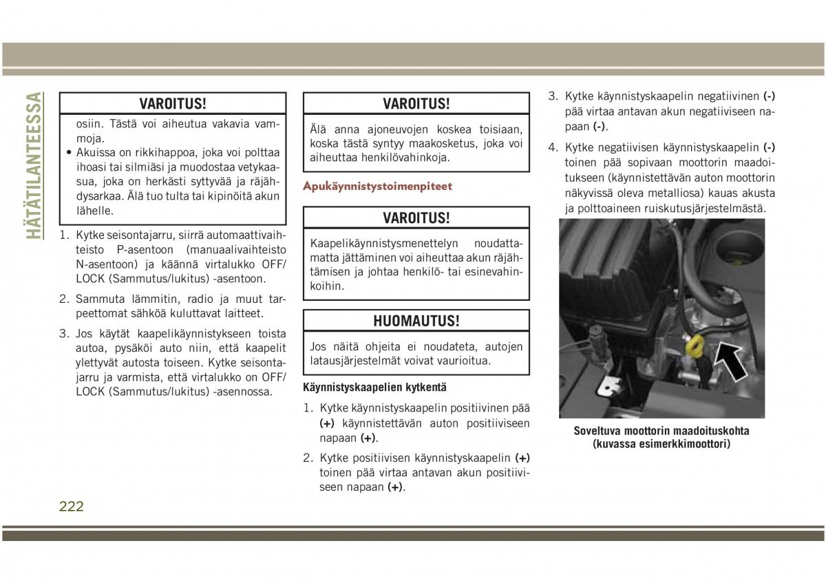 Jeep Compass II 2 omistajan kasikirja / page 224