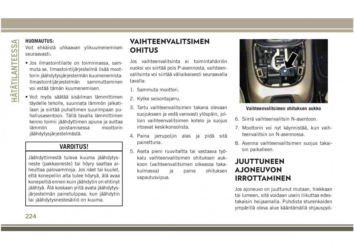 Jeep Compass II 2 omistajan kasikirja / page 226