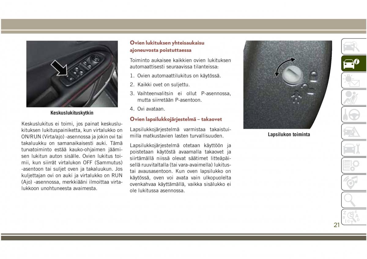 Jeep Compass II 2 omistajan kasikirja / page 23