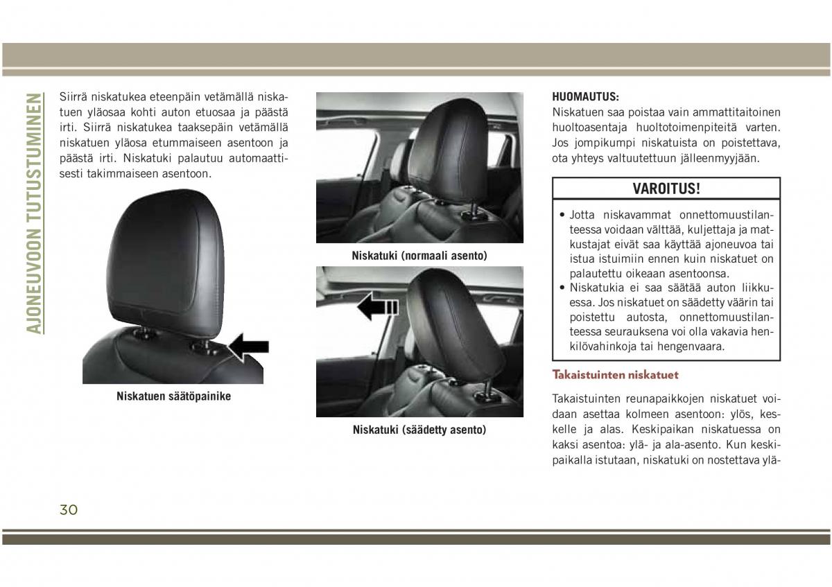 Jeep Compass II 2 omistajan kasikirja / page 32