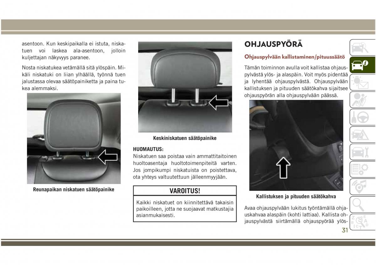 Jeep Compass II 2 omistajan kasikirja / page 33