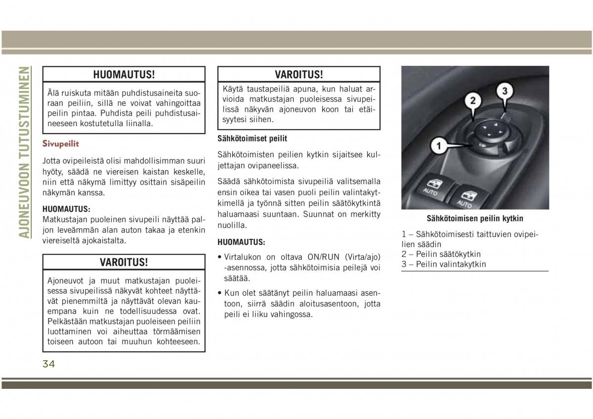 Jeep Compass II 2 omistajan kasikirja / page 36