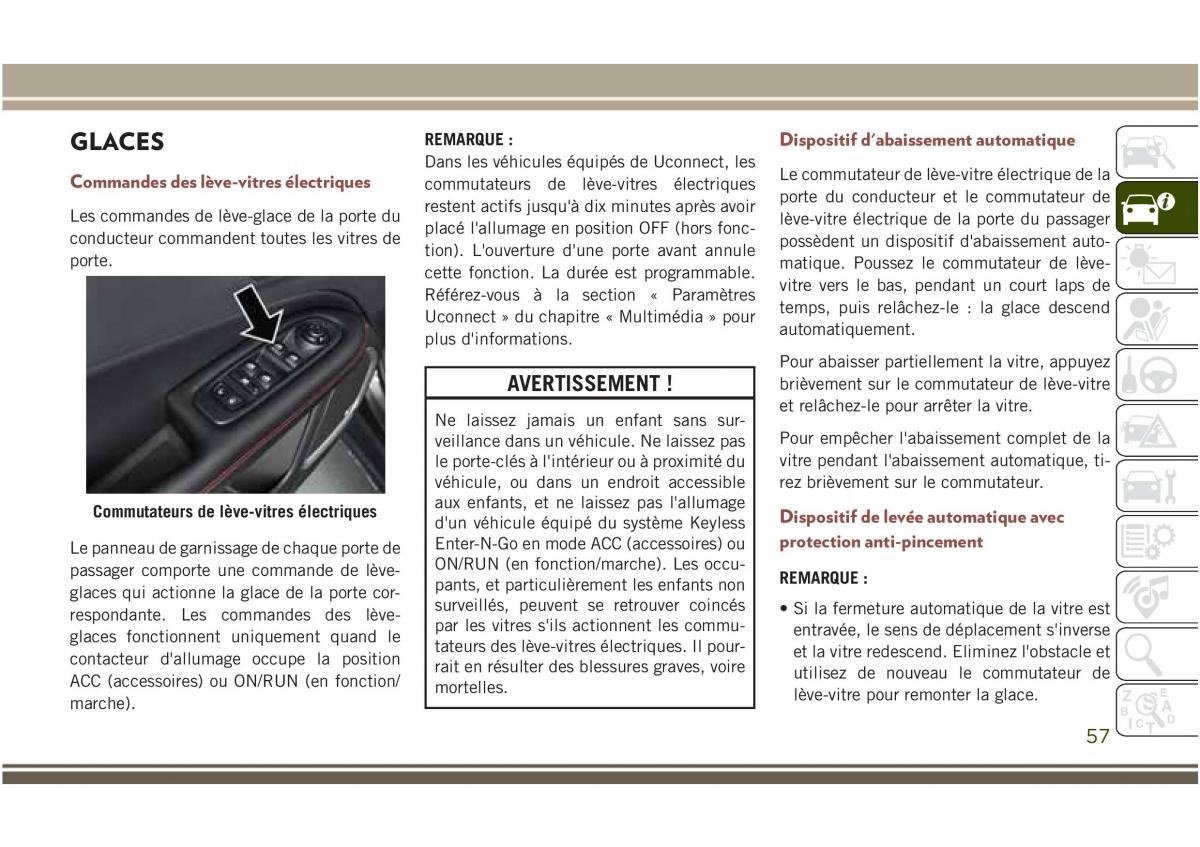 Jeep Compass II 2 manuel du proprietaire / page 59