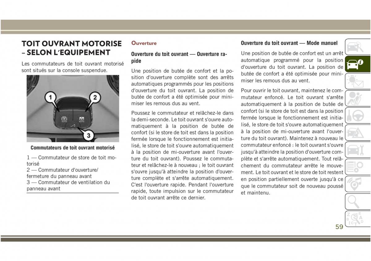 Jeep Compass II 2 manuel du proprietaire / page 61