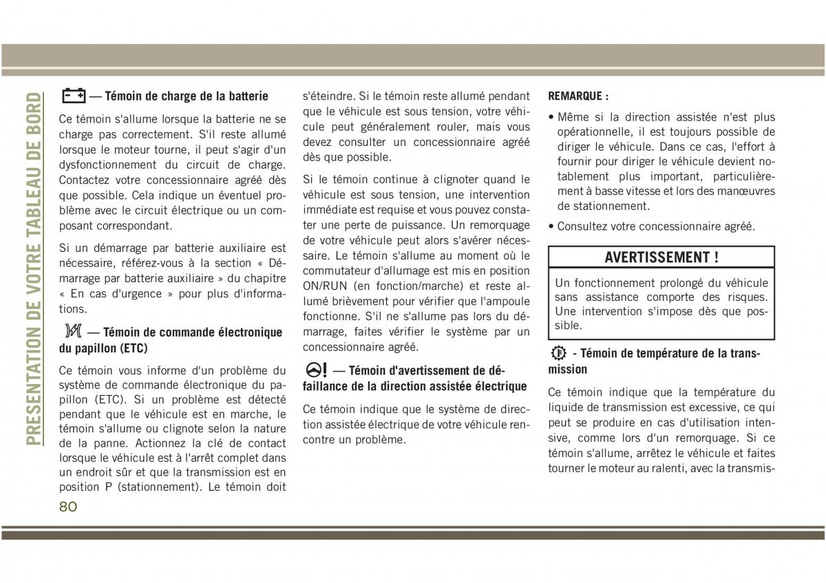 Jeep Compass II 2 manuel du proprietaire / page 82