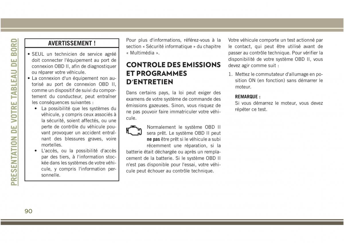 Jeep Compass II 2 manuel du proprietaire / page 92