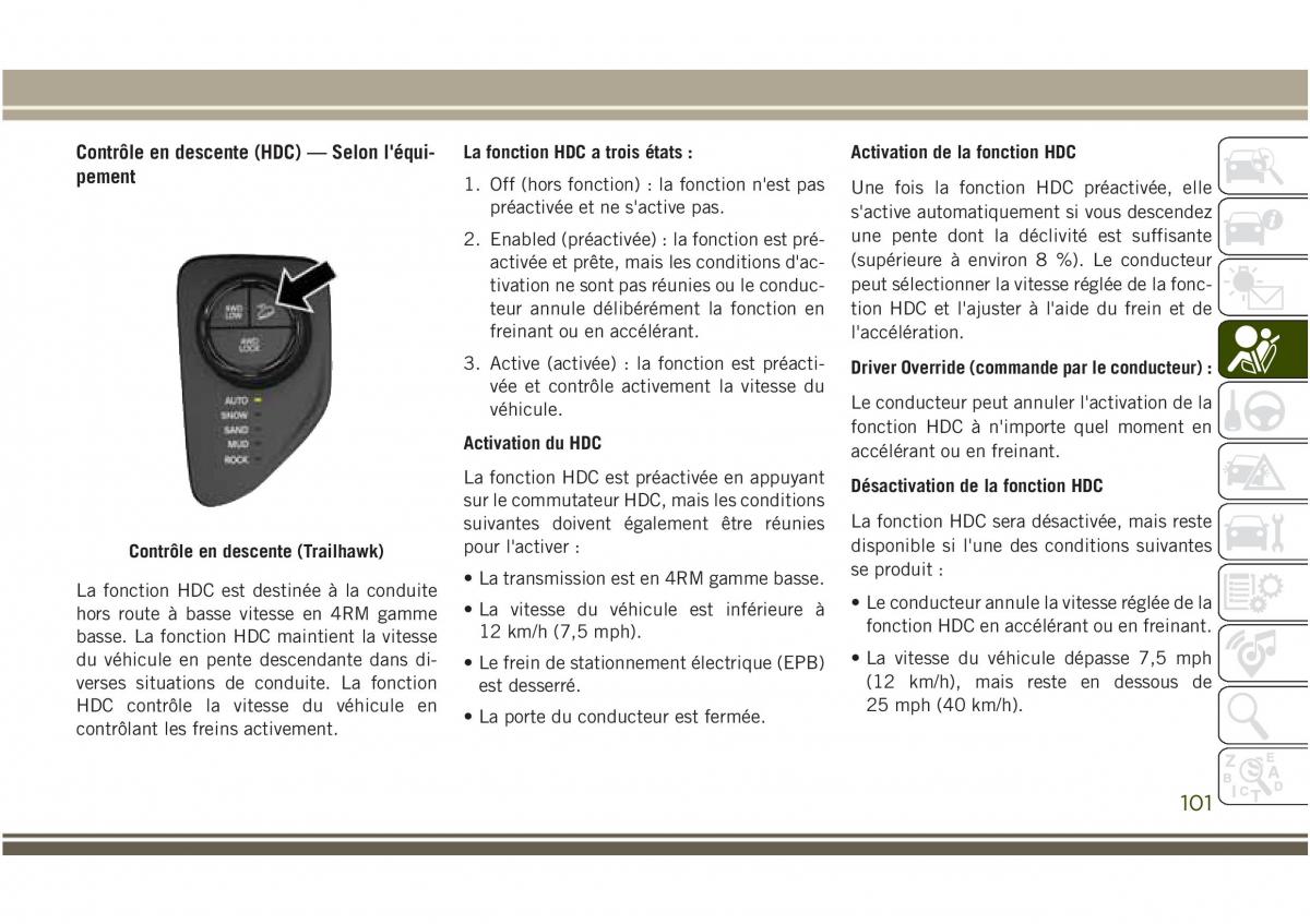 Jeep Compass II 2 manuel du proprietaire / page 103