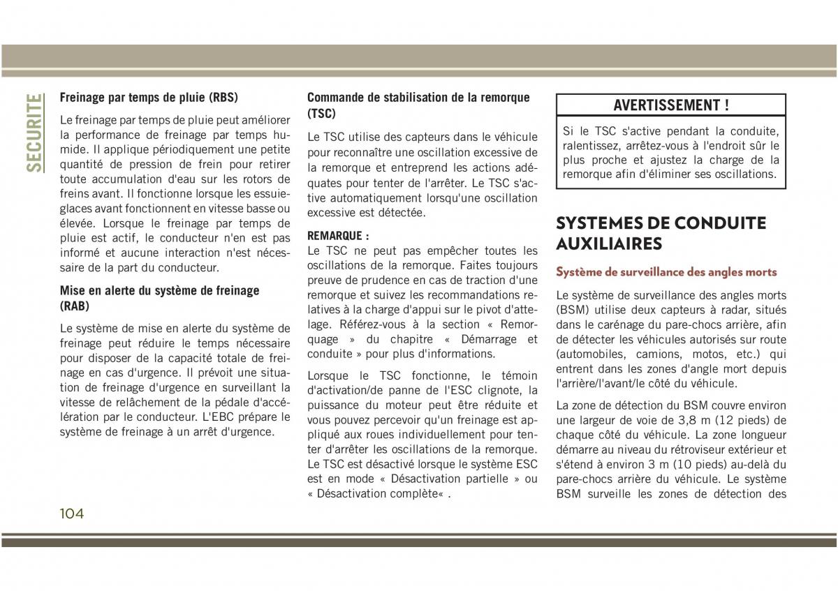 Jeep Compass II 2 manuel du proprietaire / page 106