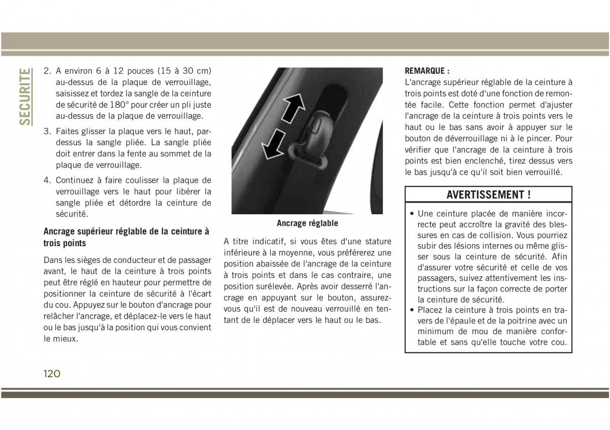 Jeep Compass II 2 manuel du proprietaire / page 122