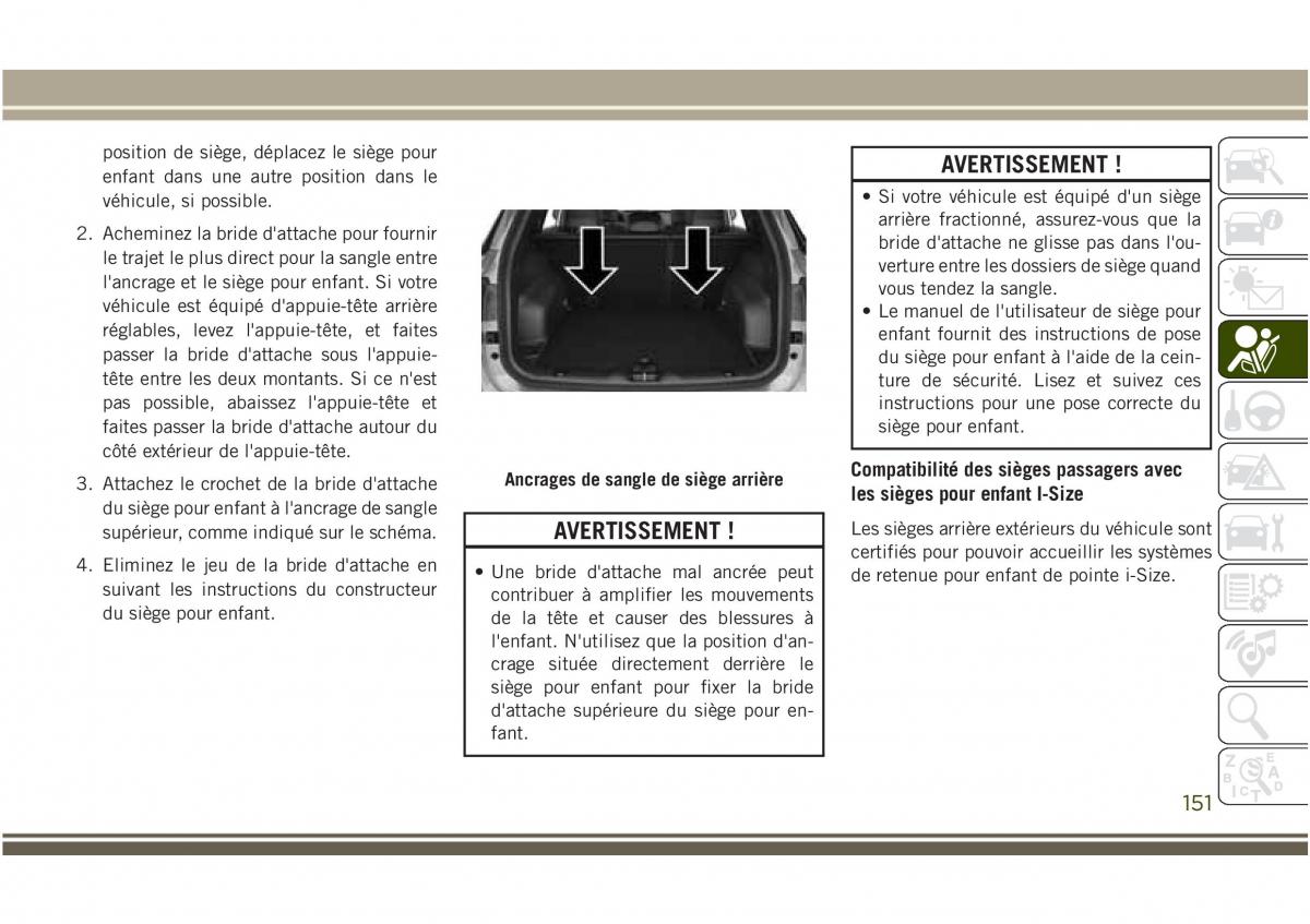 Jeep Compass II 2 manuel du proprietaire / page 153