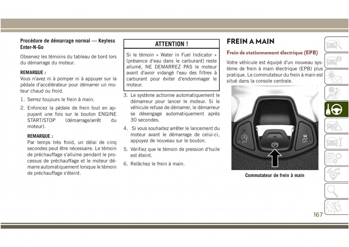 Jeep Compass II 2 manuel du proprietaire / page 169