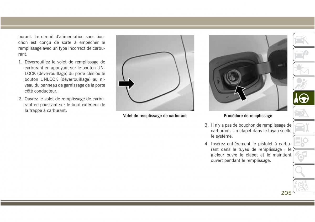 Jeep Compass II 2 manuel du proprietaire / page 207