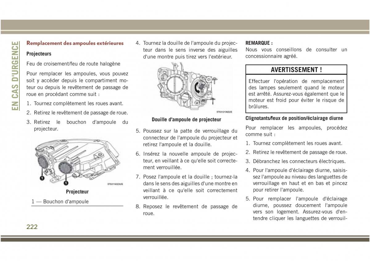 Jeep Compass II 2 manuel du proprietaire / page 224