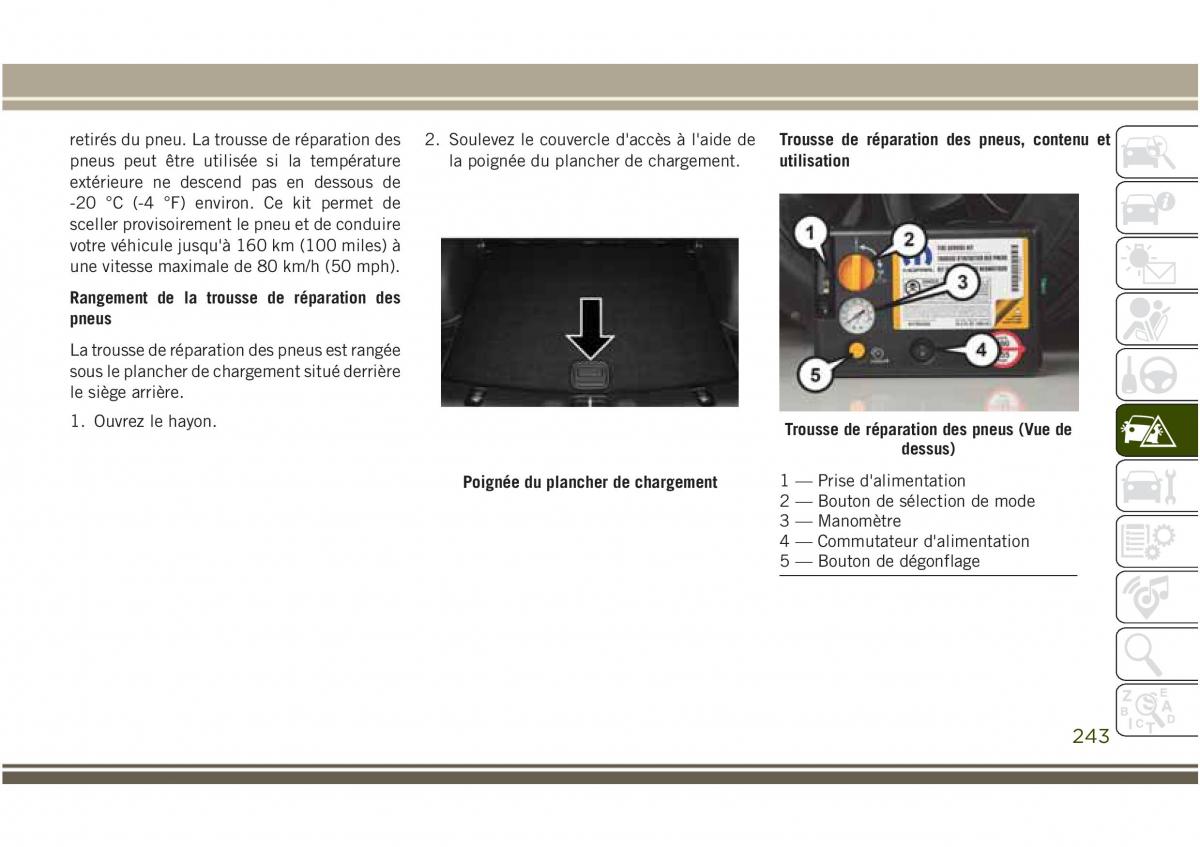 Jeep Compass II 2 manuel du proprietaire / page 245