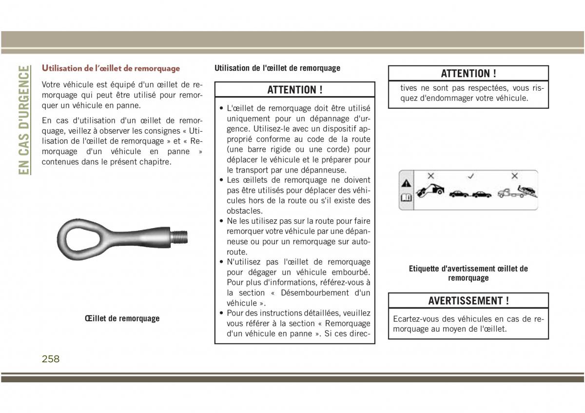 Jeep Compass II 2 manuel du proprietaire / page 260