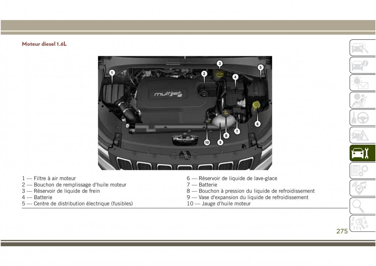 Jeep Compass II 2 manuel du proprietaire / page 277