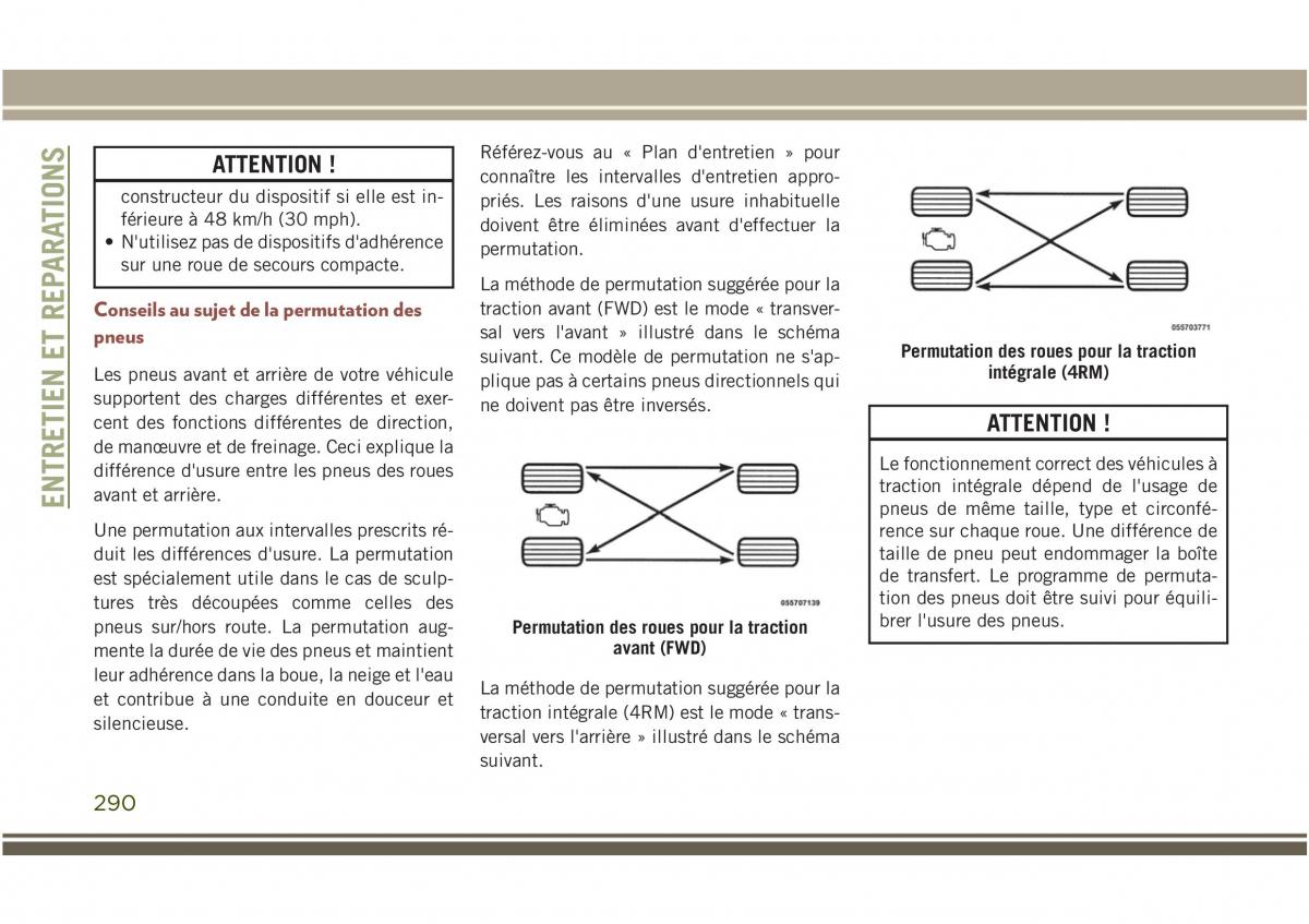 Jeep Compass II 2 manuel du proprietaire / page 292