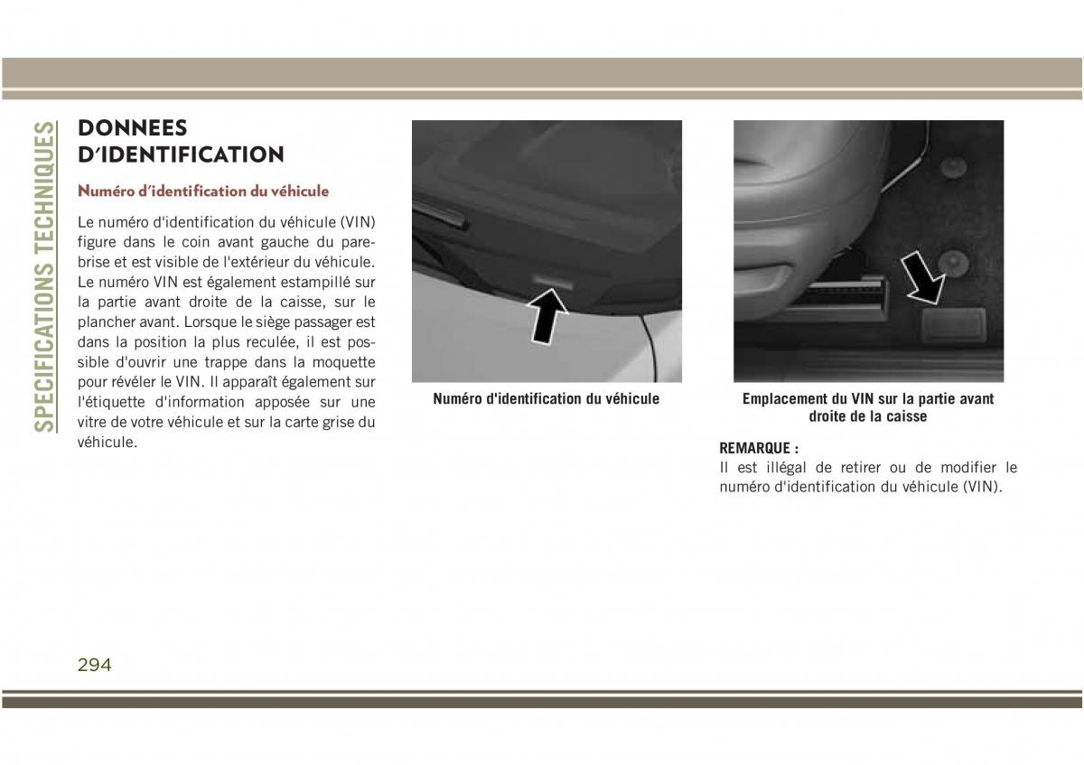 Jeep Compass II 2 manuel du proprietaire / page 296