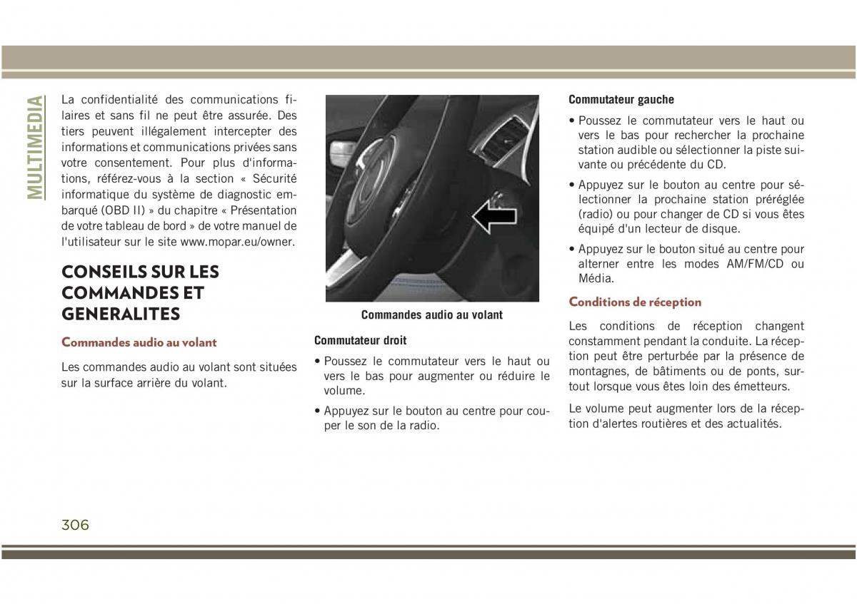 Jeep Compass II 2 manuel du proprietaire / page 308