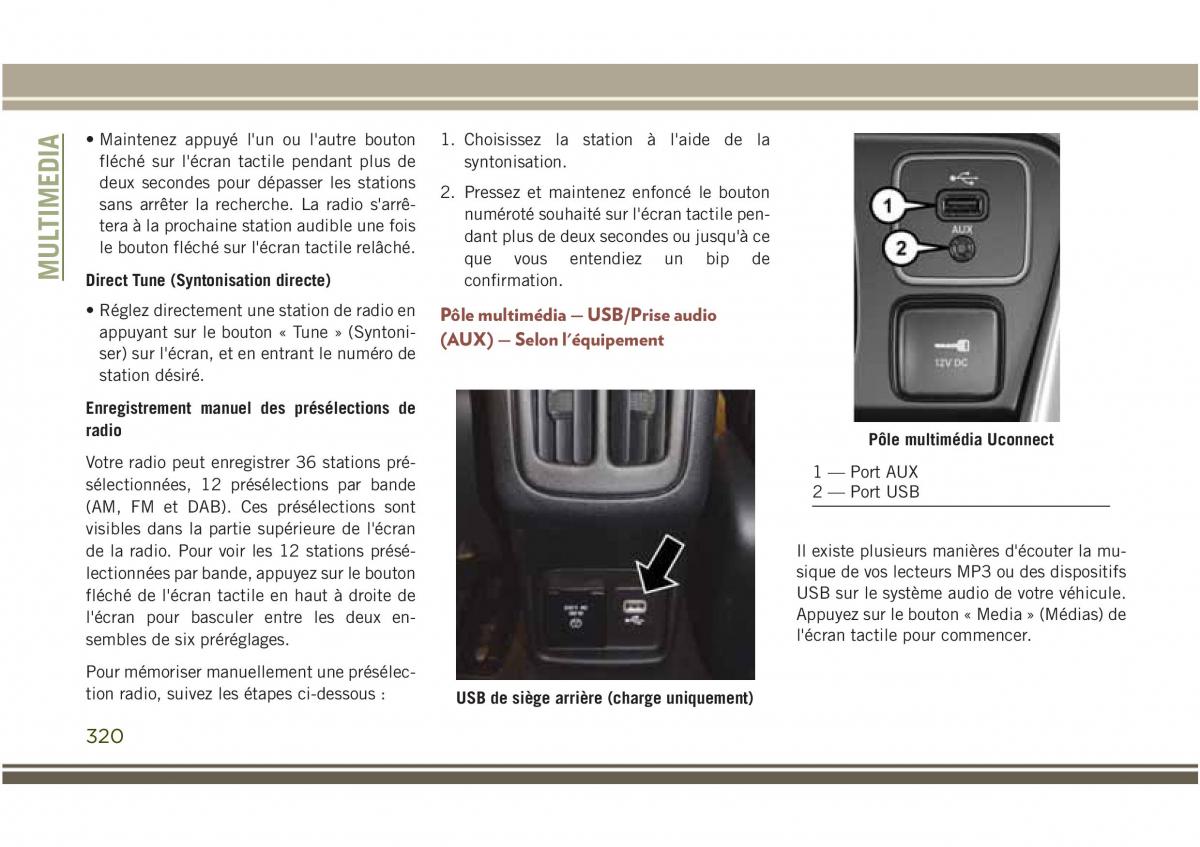 Jeep Compass II 2 manuel du proprietaire / page 322