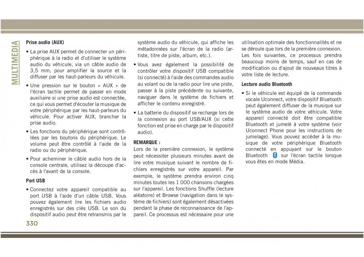 Jeep Compass II 2 manuel du proprietaire / page 332