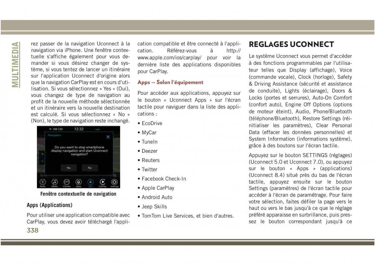 Jeep Compass II 2 manuel du proprietaire / page 340