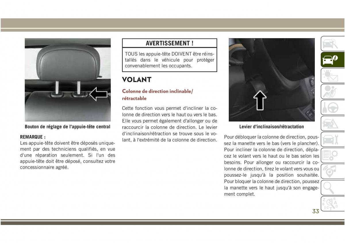 Jeep Compass II 2 manuel du proprietaire / page 35