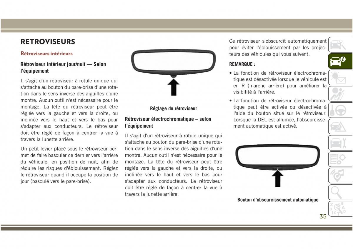 Jeep Compass II 2 manuel du proprietaire / page 37