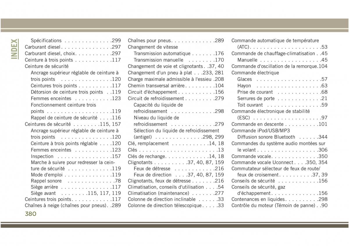 Jeep Compass II 2 manuel du proprietaire / page 382