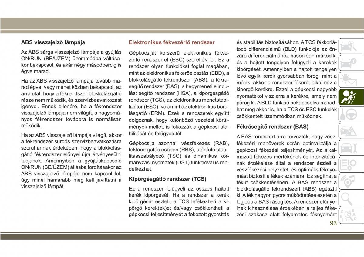 Jeep Compass II 2 Kezelesi utmutato / page 95