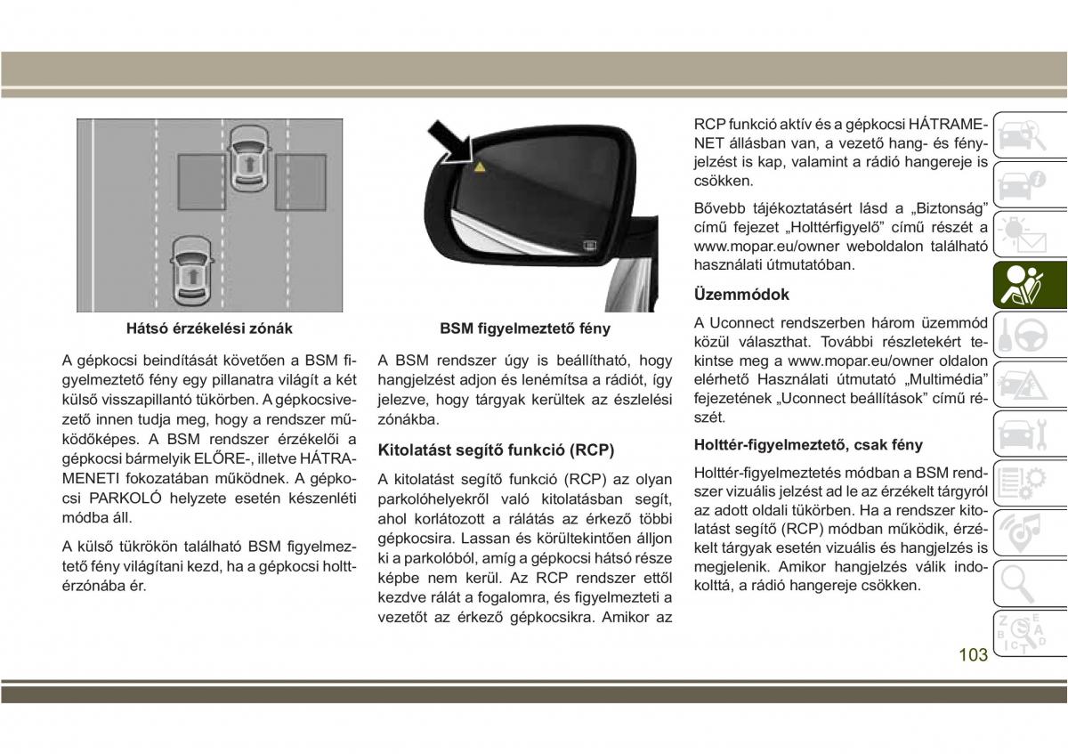 Jeep Compass II 2 Kezelesi utmutato / page 105