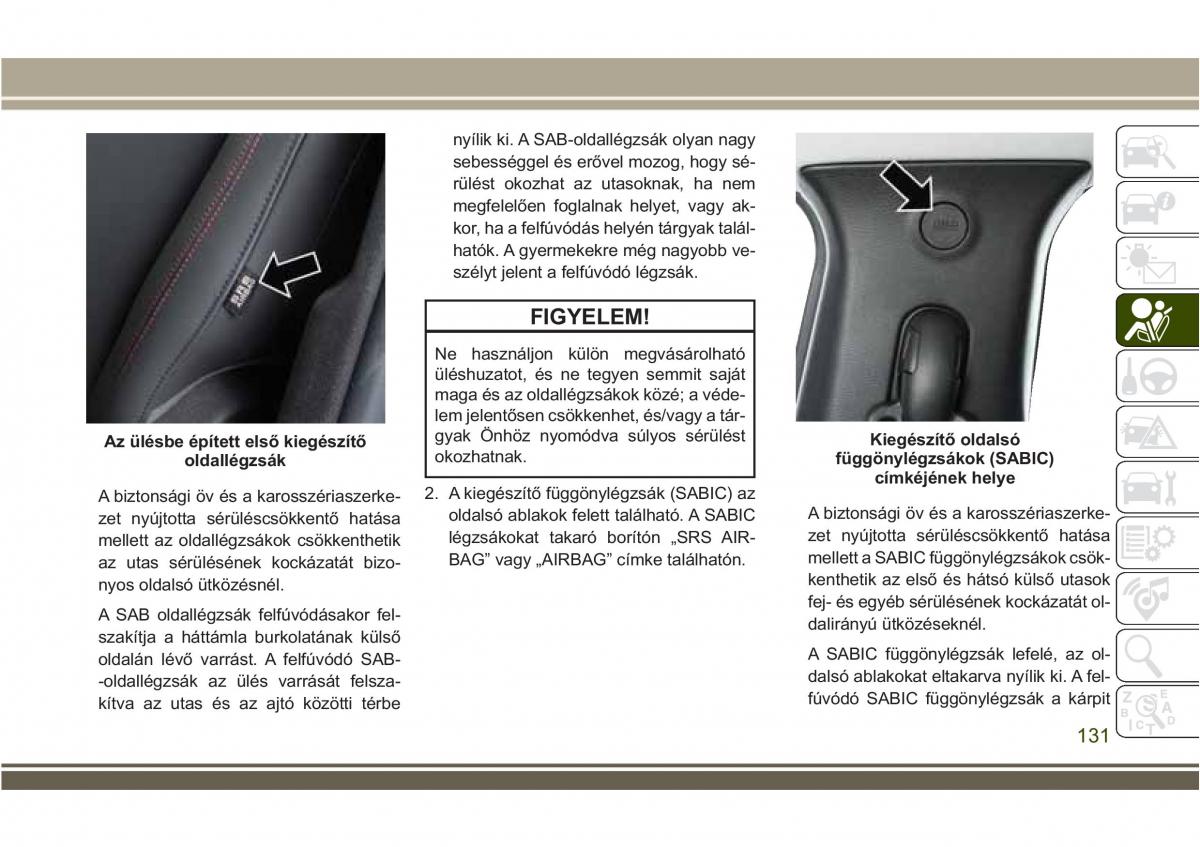 Jeep Compass II 2 Kezelesi utmutato / page 133