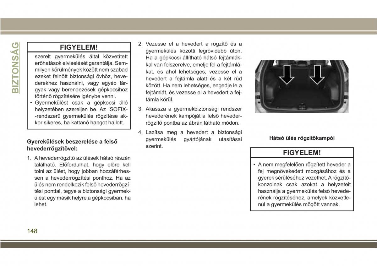 Jeep Compass II 2 Kezelesi utmutato / page 150