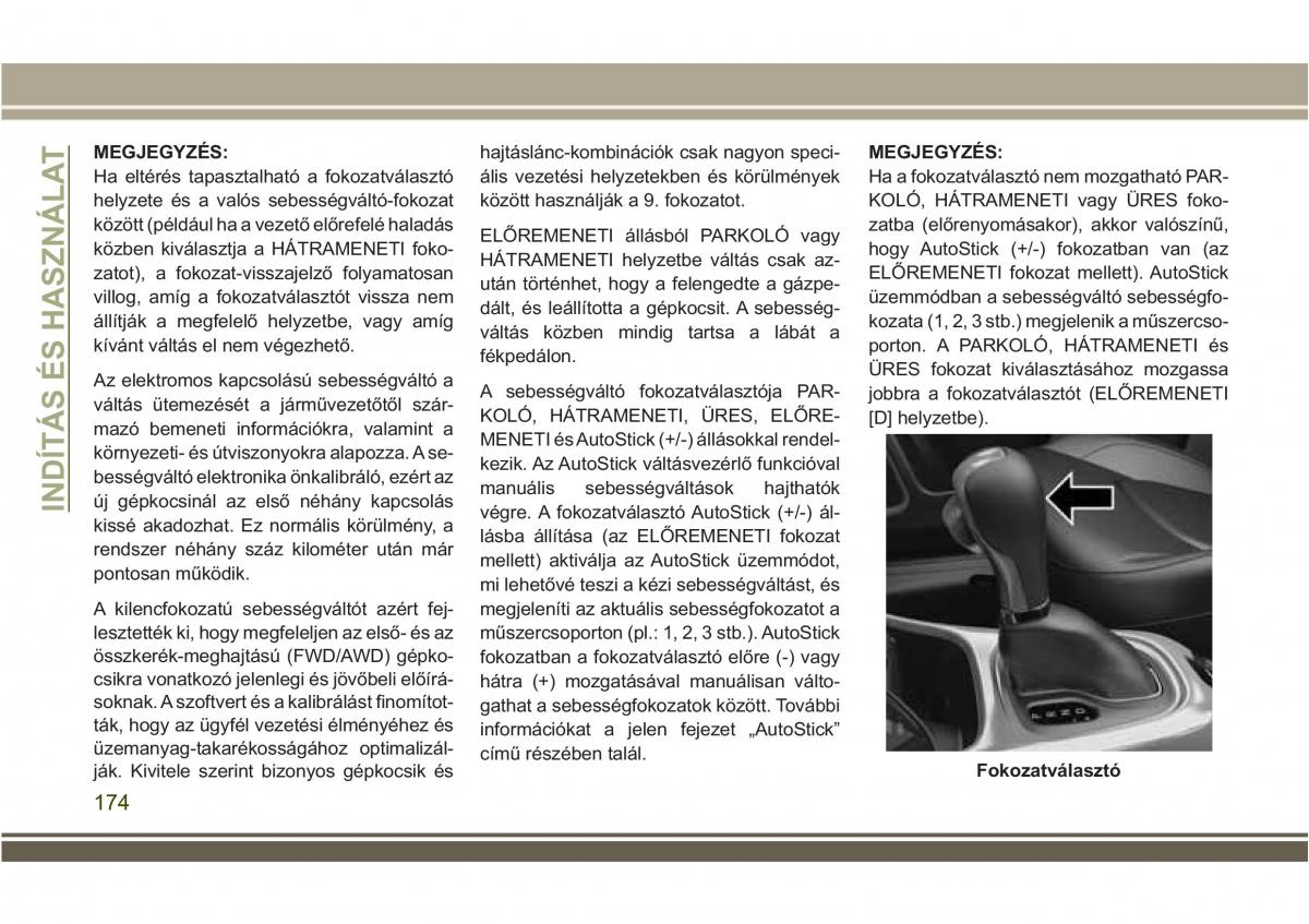 Jeep Compass II 2 Kezelesi utmutato / page 176