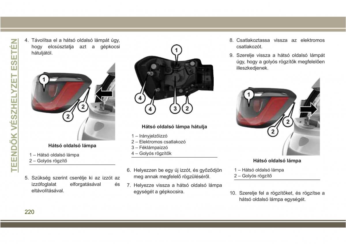 Jeep Compass II 2 Kezelesi utmutato / page 222