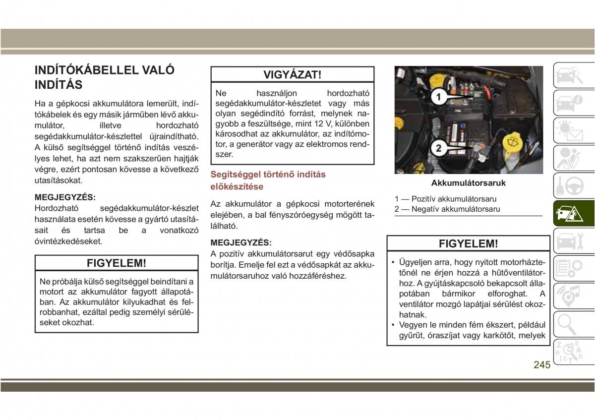 Jeep Compass II 2 Kezelesi utmutato / page 247