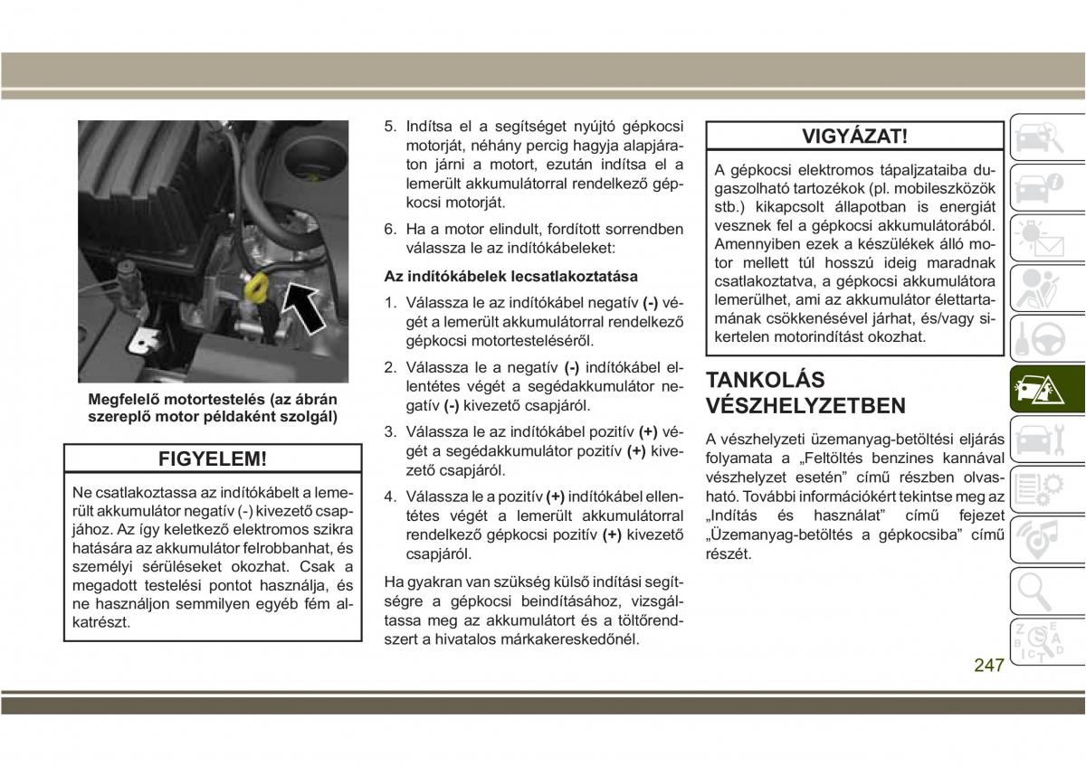 Jeep Compass II 2 Kezelesi utmutato / page 249