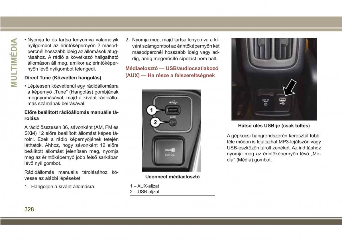 Jeep Compass II 2 Kezelesi utmutato / page 330