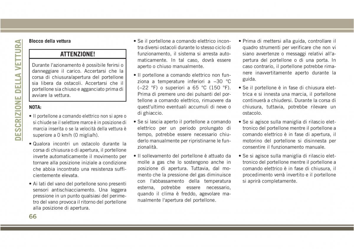 Jeep Compass II 2 manuale del proprietario / page 68