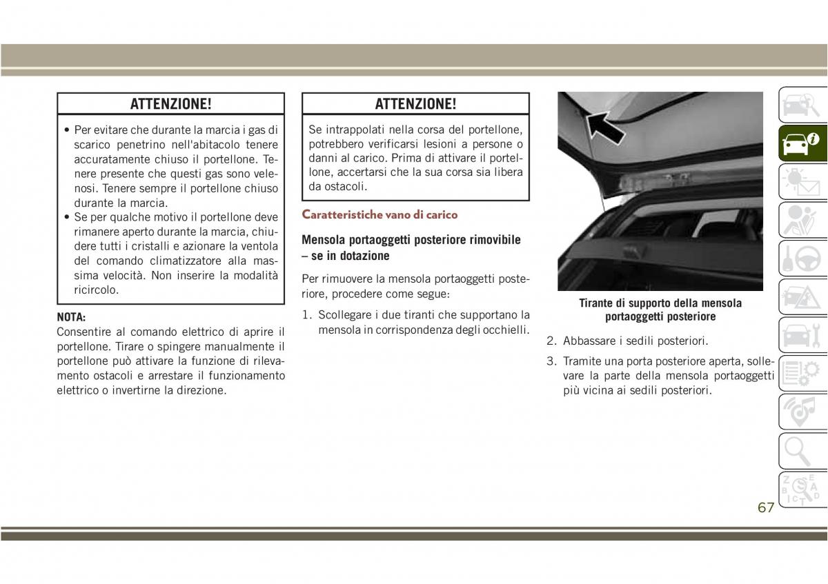 Jeep Compass II 2 manuale del proprietario / page 69