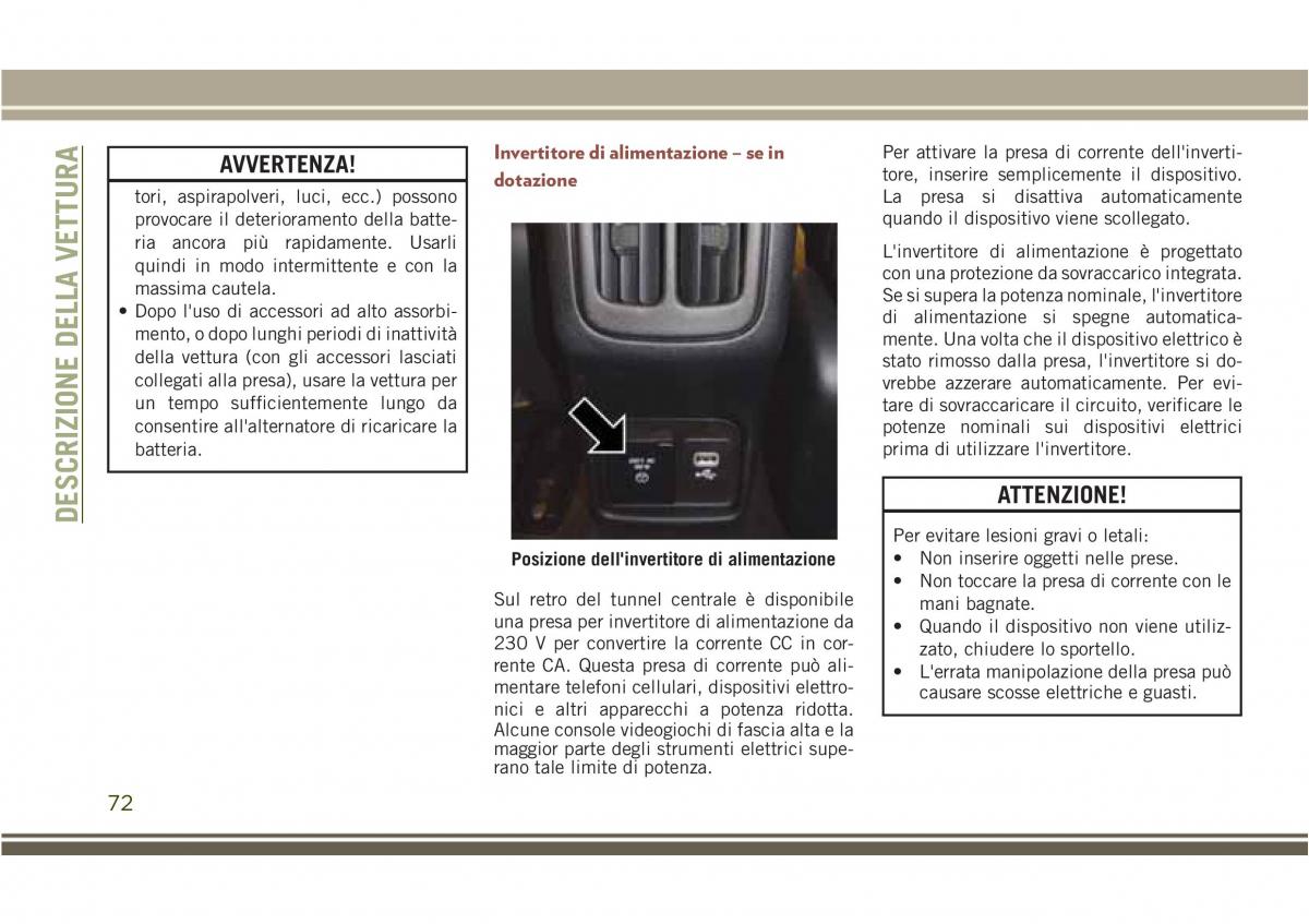 Jeep Compass II 2 manuale del proprietario / page 74