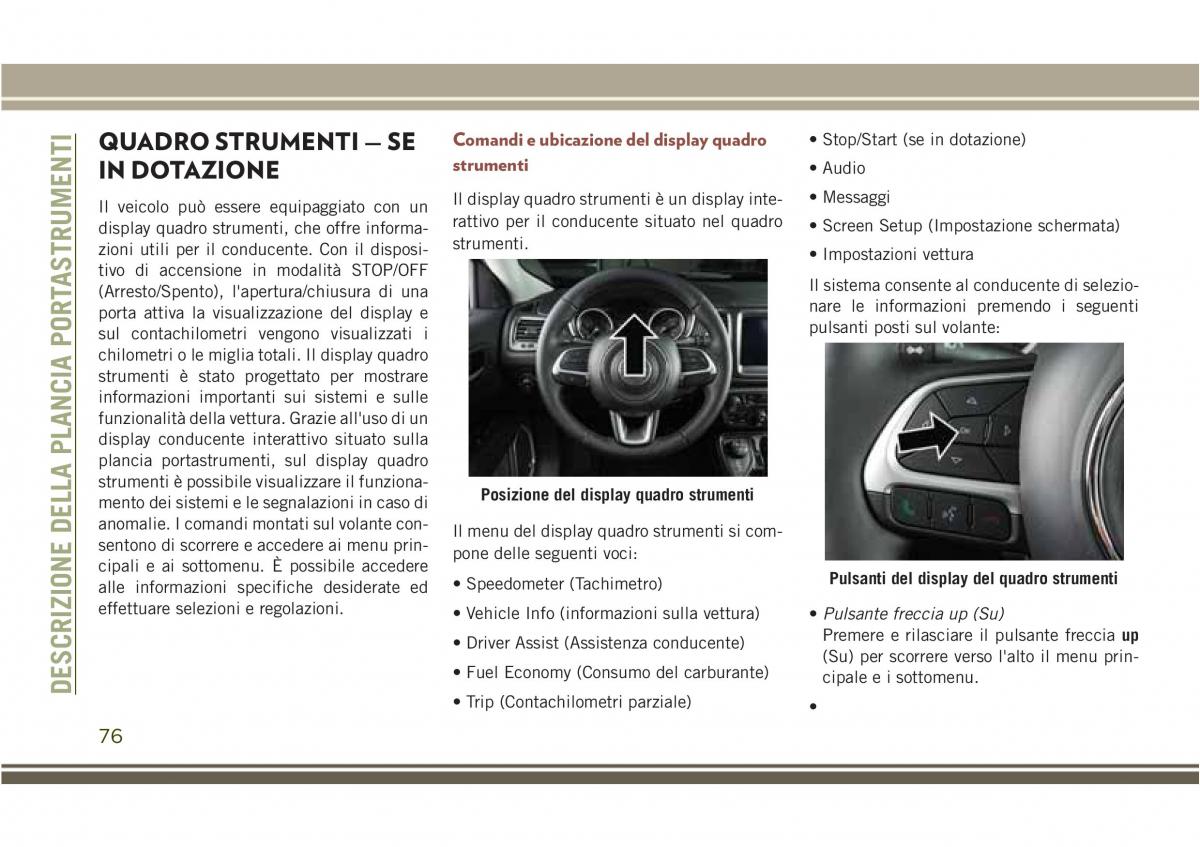 Jeep Compass II 2 manuale del proprietario / page 78