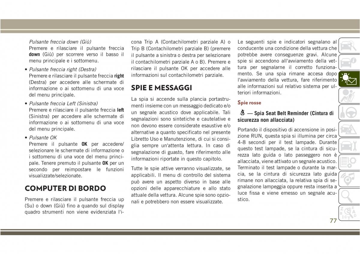 Jeep Compass II 2 manuale del proprietario / page 79