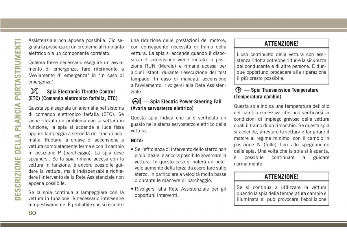 Jeep Compass II 2 manuale del proprietario / page 82